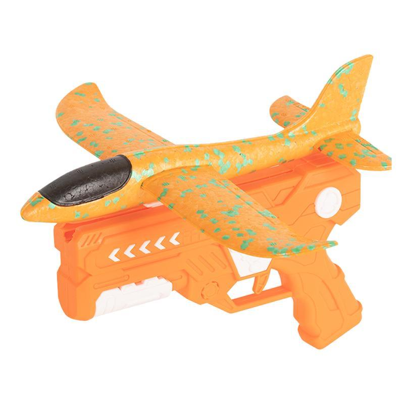 Airplane shooting toys, 1 bubble airplane launcher with 1 airplane, kids outdoor shooting toys, ejection airplane gun mode, suitable for boys and girls, three colors optional