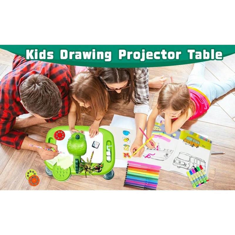 Unicorn Drawing Projector, Arts And Crafts For Girls, Contains  Drawing Board With Music, Watercolor Pens, Pencils, Crayons, Scrapbook, Sticker Book, Unicorn Stickers, Stamps, Toys For Girls Age 3+