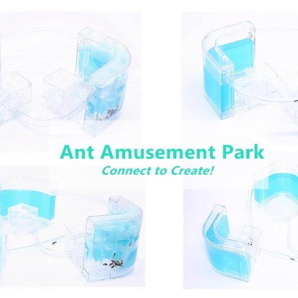 Ant Farm Castle 2.0 with Connecting Tube, Ant Habitat Science Learning Kit, Best STEM 2021 Educational Kids Toy, Study Insect Behavior at Home & School, Plant Based Blue Gel 3D Maze Ecosystem