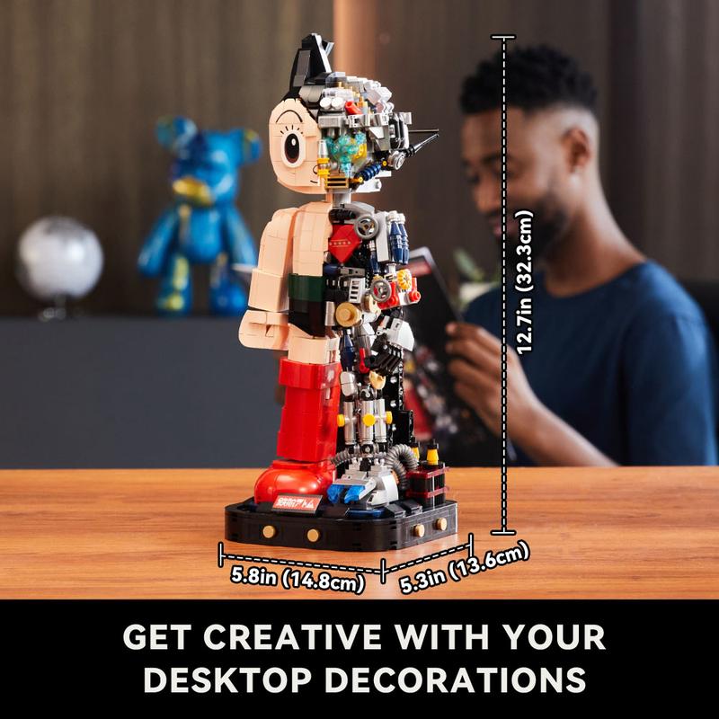 PANTASY Astro Boy Building Kit, Creative Collectible Construction Set for Adults and Teens, Detailed Build-and-Display Model, Perfect for Home or Office, Unique Birthday Gift Idea, 1250 Pieces