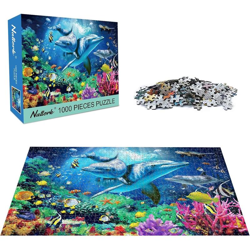 Nattork Jigsaw Puzzles 1000 Pieces for Adults, Families (Sea World) Pieces Fit Together Perfectly