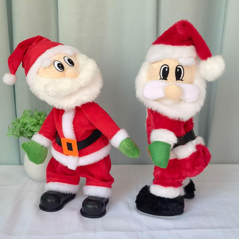 Hip Dancing Twerking Santa Claus Shake Figure Hip Shake Christmas Musical Electrical Singing Toy New Year Gift For Children Kids