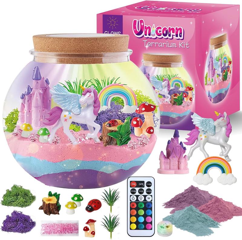 christmas gift for girls Unicorn Terrarium Crafts Kit,  Unicorn Toys Kit for Kids Girls Birthday Gift for Girls (Unicorn)for christmas drcor