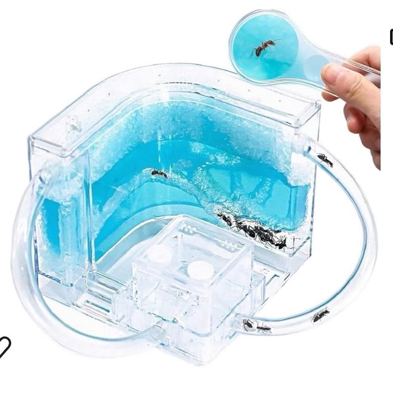 Ant Farm Castle 2.0 with Connecting Tube, Ant Habitat Science Learning Kit, Best STEM 2021 Educational Kids Toy, Study Insect Behavior at Home & School, Plant Based Blue Gel 3D Maze Ecosystem