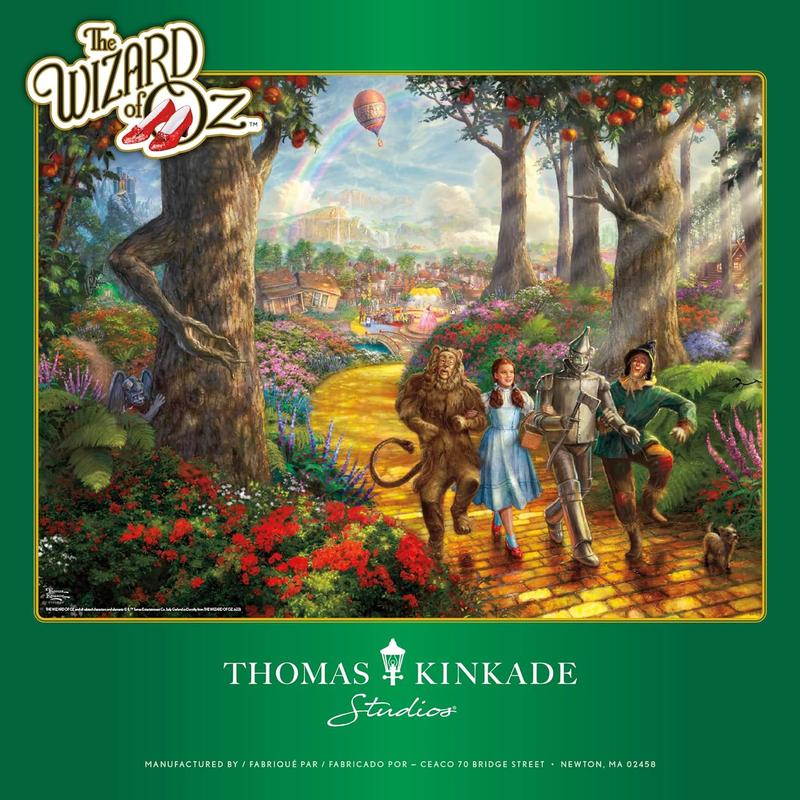 Thomas Kincaid - Walking along the Yellow Brick Road -500 puzzle pieces, 24 x 18