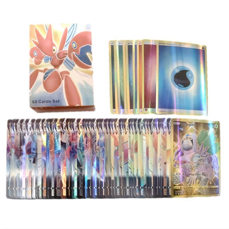 Pokemon GX Vmax Card Collection In English 60 Pieces For Kids And Adults