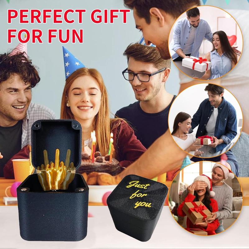 CHRISTMAS SALE: Finger in a Box, Finger Surprise Gift Box, Gag Gifts, White Elephont Gifts, Funny Joke Prank Gag Quirky Gifts for Guys Adults