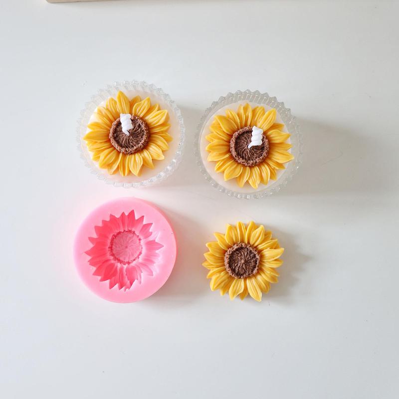 Sunflower Shaped Silicone Mold, DIY Candle Mold, Handmade Candle Mold, Resin Drip Mold, DIY Candle Making Tool