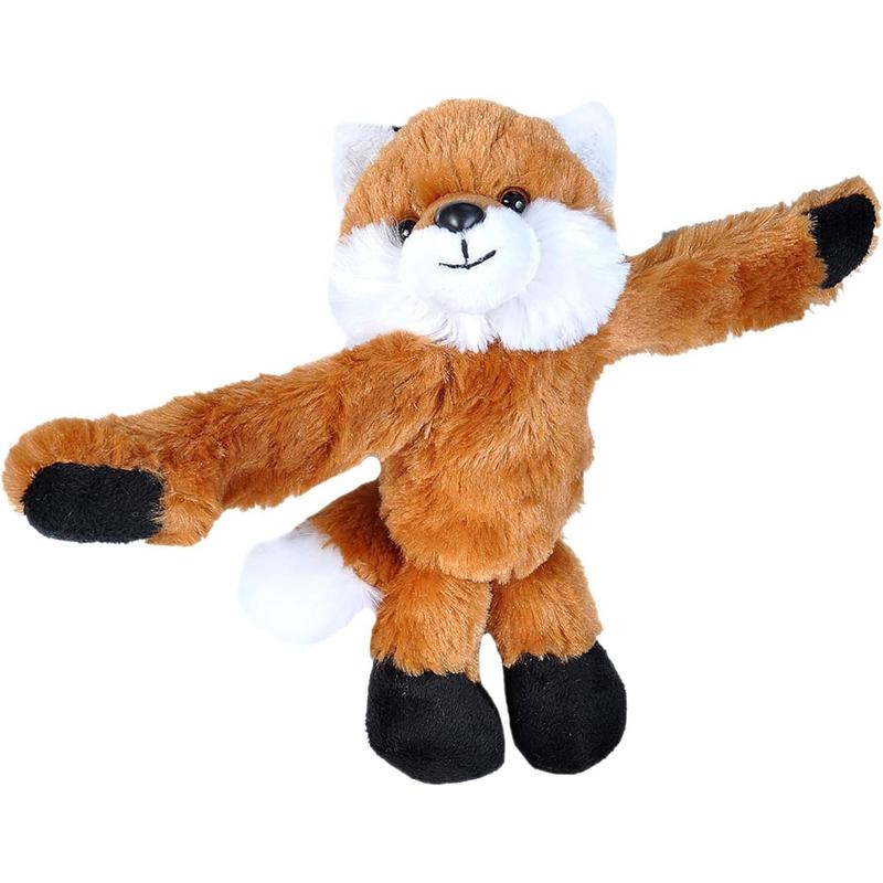 Wild Republic Huggers Red Fox Plush, Slap Bracelet, Stuffed Animal, Kids Toys, 8 Inches