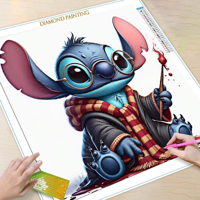 Cartoon Character Pattern DIY Diamond Arts Colorful Painting Kit without Frame, 1 Set DIY 5D Colorful Painting for Bedroom & Home Wall Decor