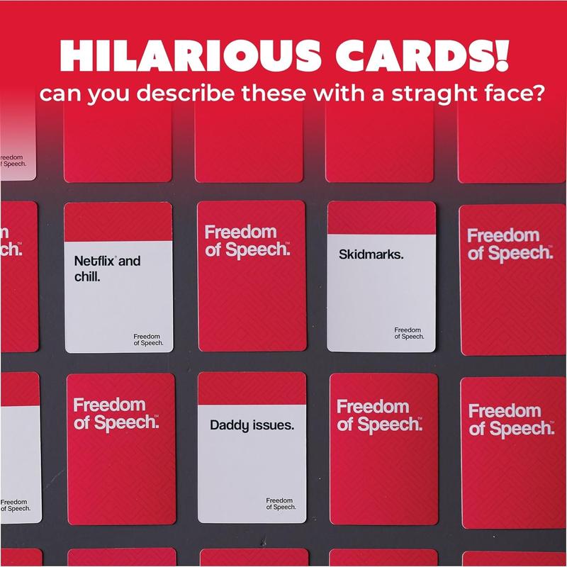 Freedom of Speech Card Board Game - Adult Edition - Fast-Paced | Guess The Word | Easy to Play - Party Game for Game Night