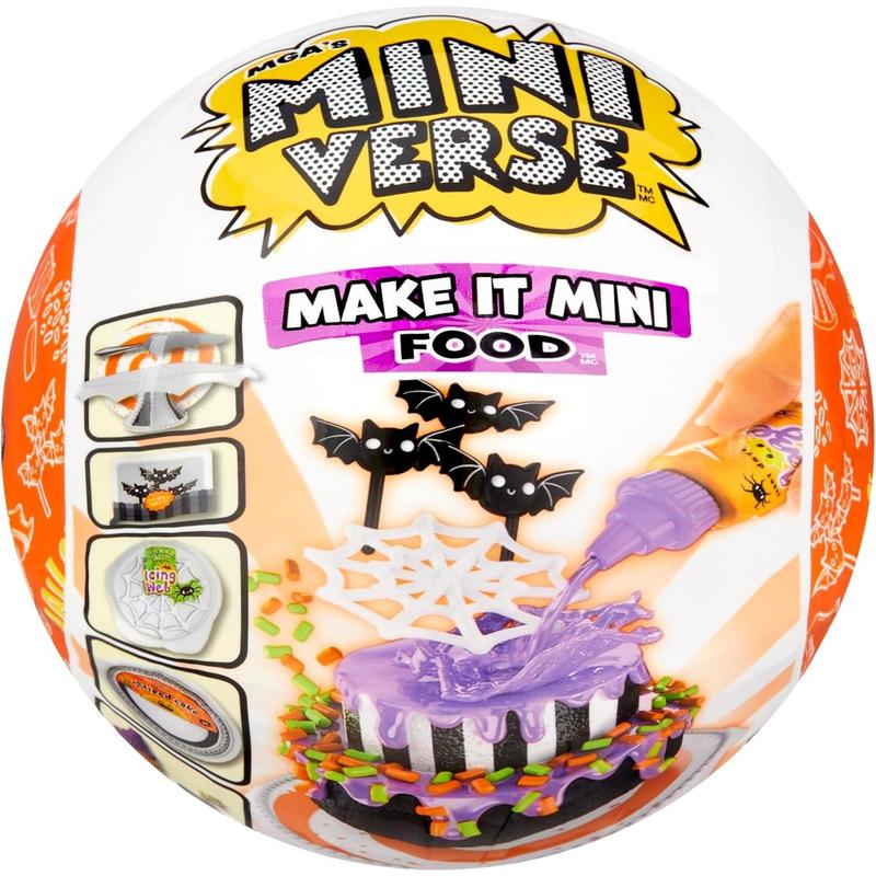 MGA's Miniverse Make It Mini Food Halloween Series 2 Mini Collectibles - Seasonal, Beetlejuice Beetlejuice Blind Packaging, DIY, Resin Play, Replica Food, NOT Edible, Collectors, 8+