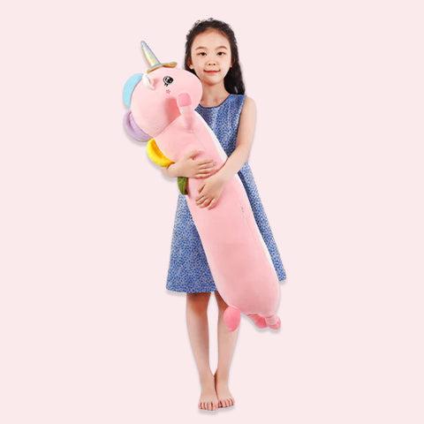 chubbyjoy Stuffed Animals Plush Pillow Unicorn Pink