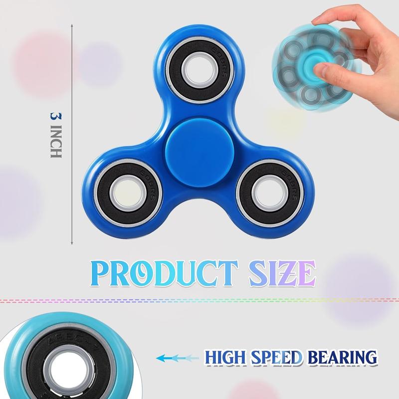 36 count Fidget Spinner Toy Hand Fidget Spinner Bulk Sensory Fidget Toy Adults Fidget Spinners for Adults Kids Party Favors Classroom Prizes Gift Bag Fillers Fidget Relief Toys, 6 Colors