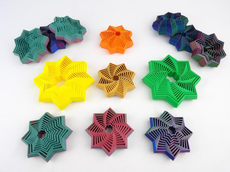 Soothing Fractal Star Fidget for Relaxation and Focus - Multicolor!