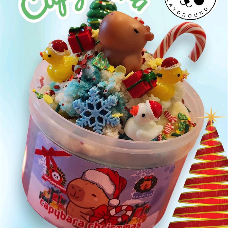 Capybara Christmas Slime Kit