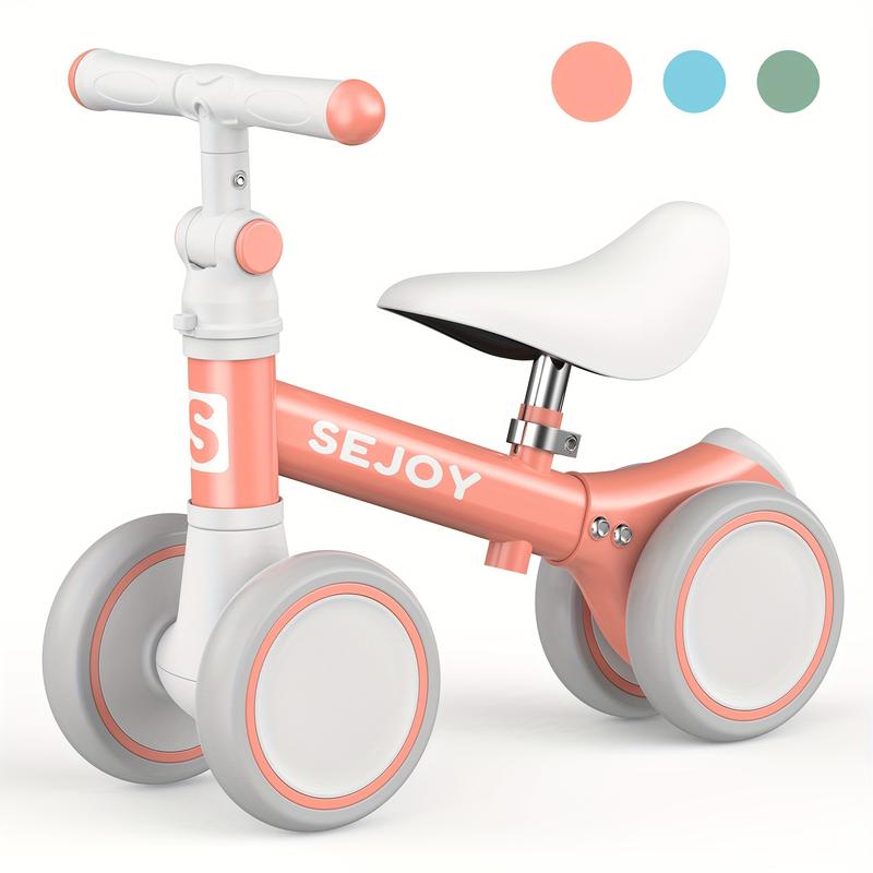 Balance Bike -  Balance Bike - 4 Wheels, 3 Years old still can use, Adjustable Seat - For Little Riders 3 Years  - First Bike, Birthday Gift - Ride, Balance, Grow, Smile!