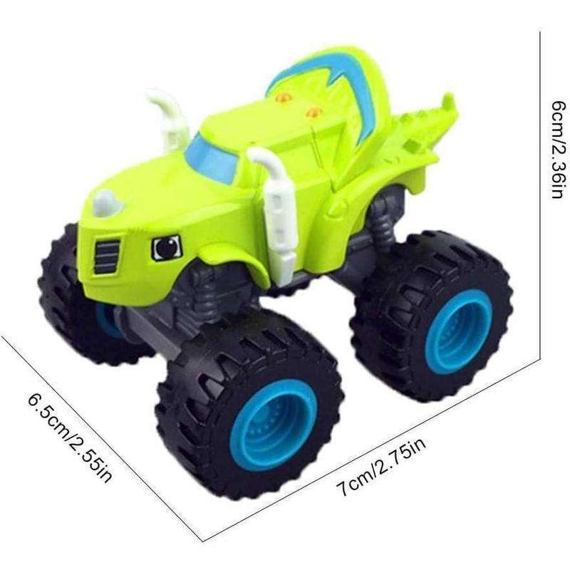 NICENINE The Monster Machines Toys, Monster Machines Toys - Truck Vehicles Toys Gifts - Machines Toys Scooters Car for Kids (6 pcs)