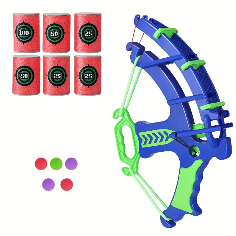 12-Piece Deluxe Bow and Arrow Set - Soft Bullet Target Game with Interactive Shooting Experience, Educational Toy for Family Bonding, Parent-Child Interaction, and Developing Hand-Eye Coordination Skills