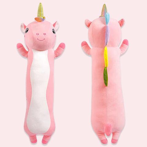 chubbyjoy Stuffed Animals Plush Pillow Unicorn Pink