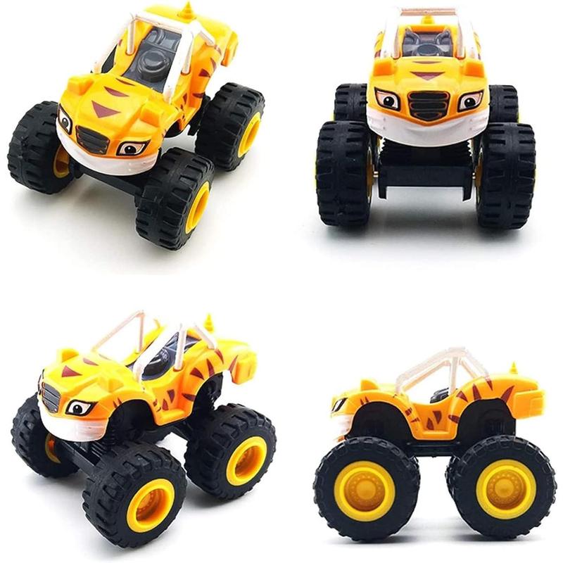 NICENINE The Monster Machines Toys, Monster Machines Toys - Truck Vehicles Toys Gifts - Machines Toys Scooters Car for Kids (6 pcs)