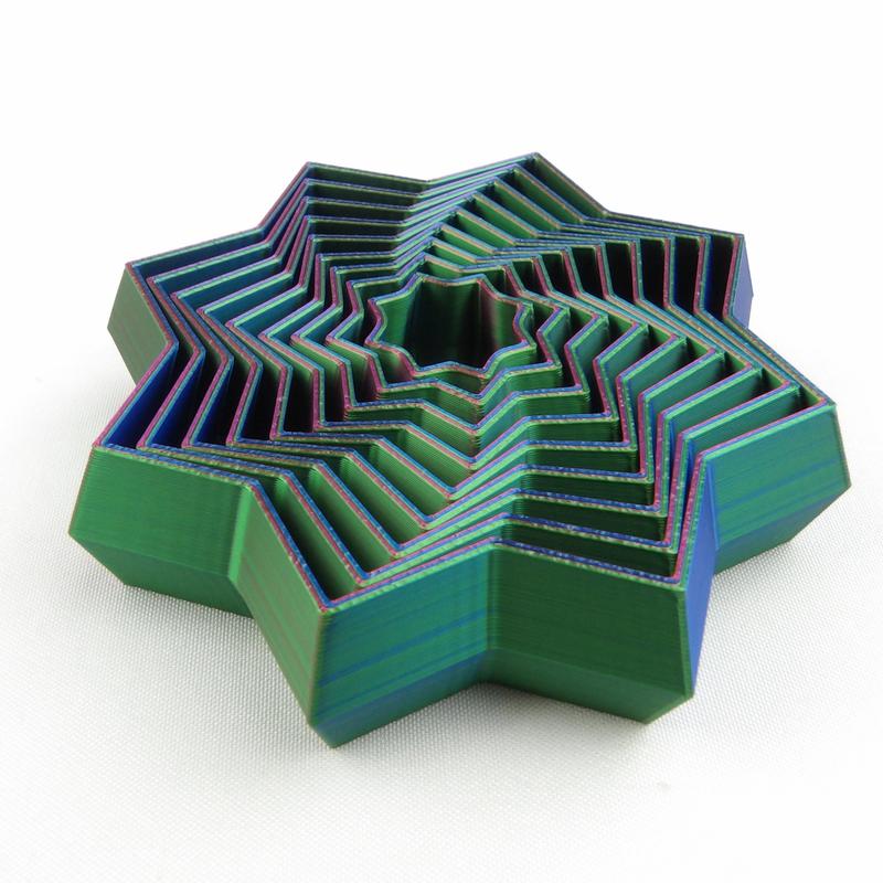 Soothing Fractal Star Fidget for Relaxation and Focus - Multicolor!