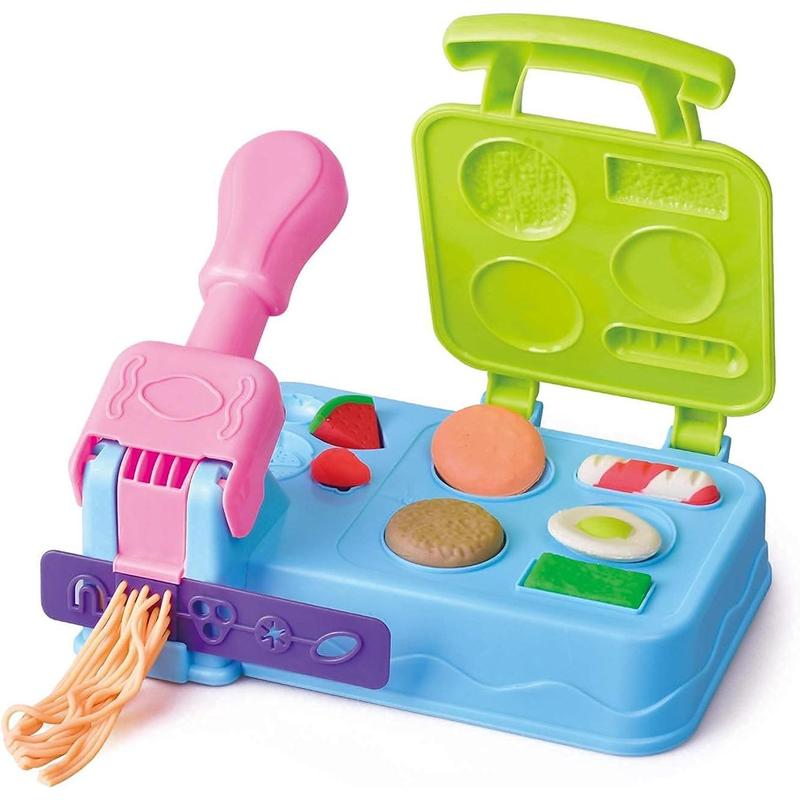 Kitchen Creations Delicious Restaurant Playdough Set,21 Accessories & 5 Cans Colors Play Kitchen Set, Playdough Sets for Kids Ages 4-8,Preschool Play Dough Cooking Toys,Kids Arts & Crafts Toy