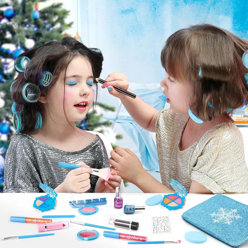 Christmas gift Kids Washable Makeup Kit - Princess Dress-Up Toy for Girls Ages 3-9, Perfect for Christmas & Birthday Parties