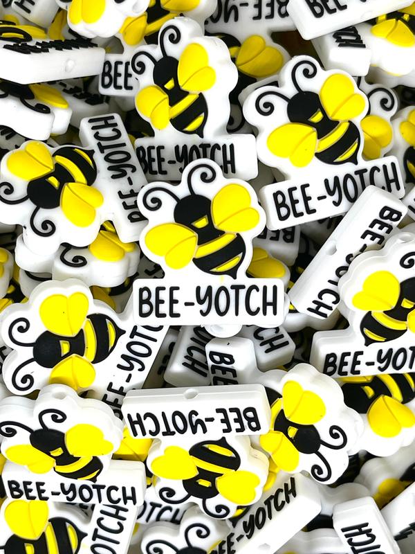 Bee Yotch Focal Beads | Bumble Bee Bead | Colorful Beads | Bead for Pens | Bee Beads