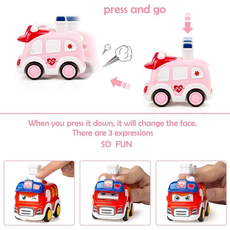 Baby toys, toddlers, cars, police cars, children, boys and girls, engineering vehicles