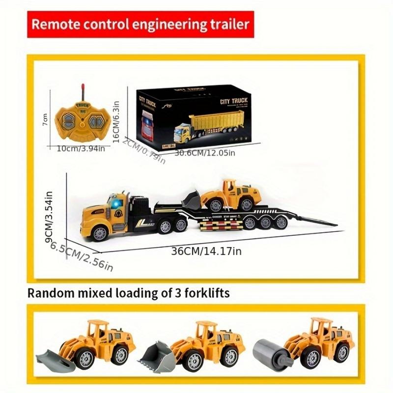 1: 48 RC Toy Dump Truck, Loading Truck, Remote Control Heavy-duty Truck, 2 pcs Battery, Children's Toy Gift, Suitable For Holiday Gifts rc car control car cartoys rechargeable race xmas gift Remote Control