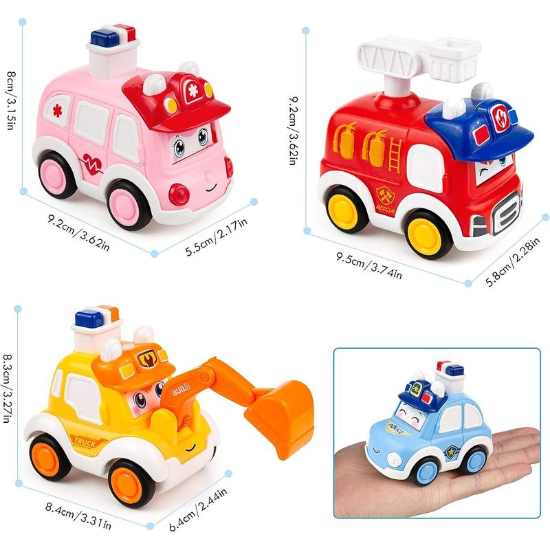 Baby toys, toddlers, cars, police cars, children, boys and girls, engineering vehicles