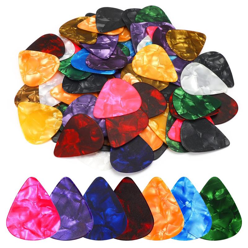 24 Pack Guitar Picks for Acoustic Electric Guitar, Thin Medium Heavy Variety Pack, 3 Different Thickness Celluloid Includes 0.46mm, 0.71mm, 0.96mm(Boxed)