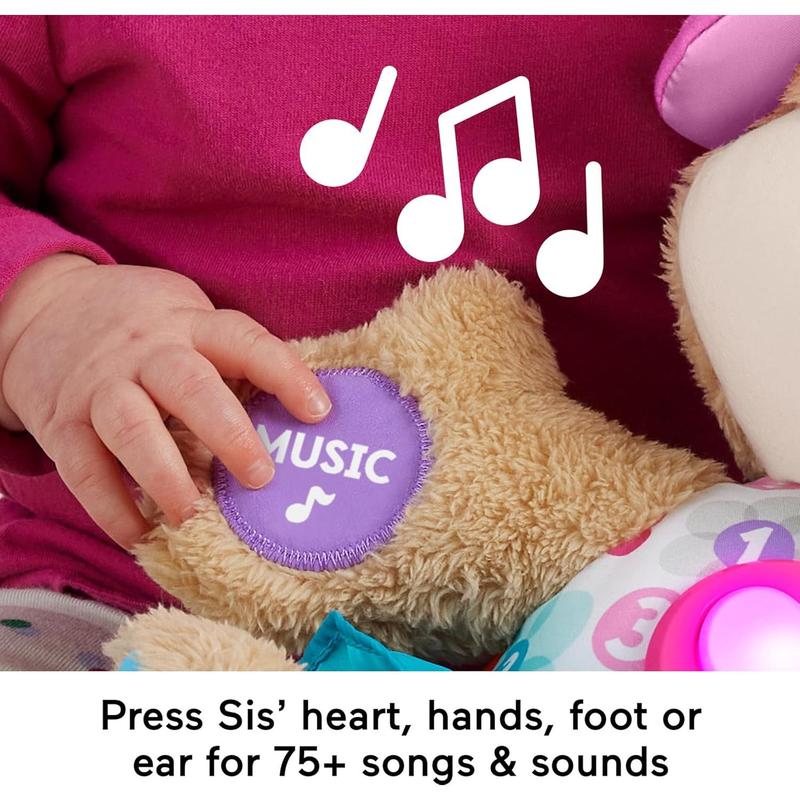 Price Baby Learning Toy Laugh & Learn Smart Stages Sis Musical Plush with Lights & Educational Songs for Infants Ages 6+ Months