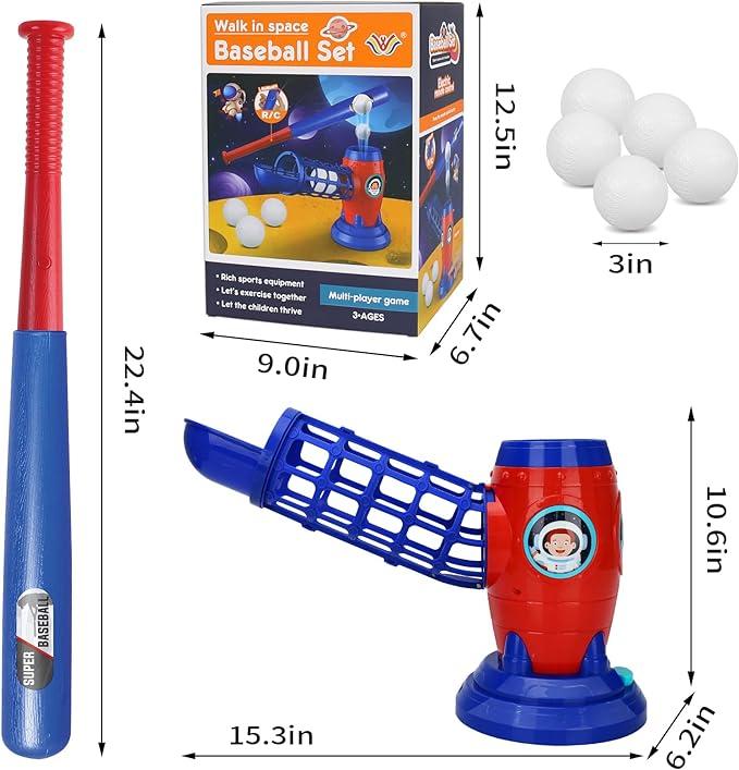 [BUY ONE GET TEN FREE]T Ball Sets for Kids 5-8,Tee Ball Set with Plastic Baseball Bat,Toddler Baseball Game Sports & Outdoors Toys, Baseball Training Equipment for Youth 3-5, Tball Set Gifts for Boys Girls 8-12, Christmas gifts