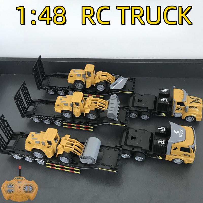 1: 48 RC Toy Dump Truck, Loading Truck, Remote Control Heavy-duty Truck, 2 pcs Battery, Children's Toy Gift, Suitable For Holiday Gifts rc car control car cartoys rechargeable race xmas gift Remote Control