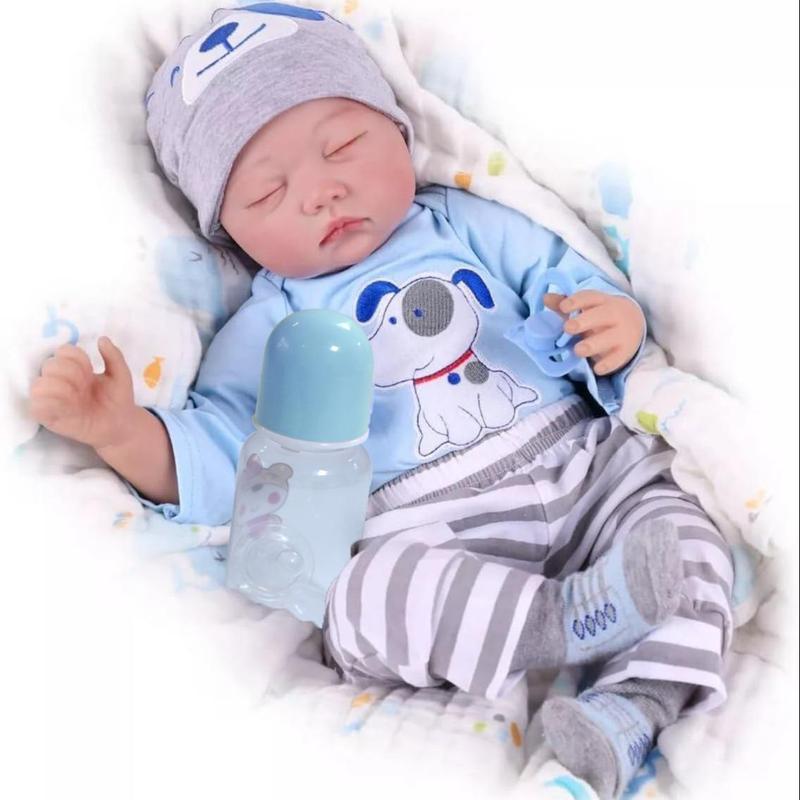 22 Inch Reborn Doll, Realistic Reborn Dolls, Lifelike Sleeping Newborn Doll Toy, Creative Doll Toy, Reborn Dolls, Stocking Fillers Gift, Baby Doll