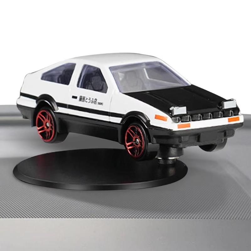 Rotating AE86 Drift Car Gyroscope Ornaments zinc alloy Classic Car Model Statue Racing Drifting Dashboard Ornament Accessories