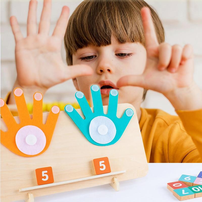 Children's Montessori digital teaching aids kindergarten learning addition and subtraction finger mathematics cognition puzzle arithmetic toys, Pet Owners