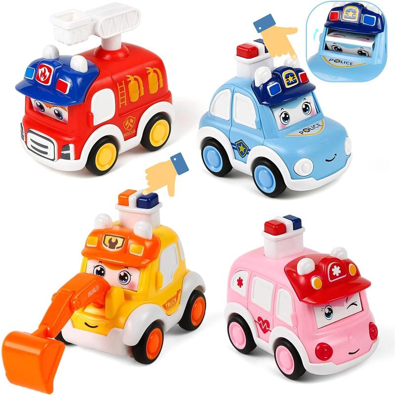 Baby toys, toddlers, cars, police cars, children, boys and girls, engineering vehicles