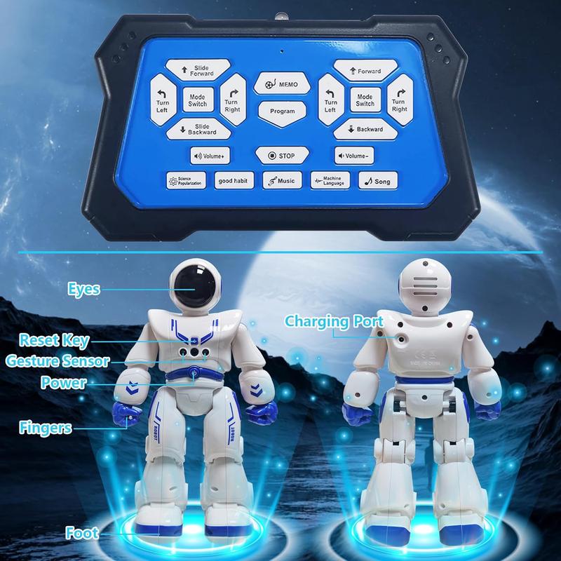 Remote Control Robot Toy for Kids, Astronaut RC Robot Toy, Gesture Sensing Robot, Infrared Controller Robot, Dancing Singing Robot, Best Gifts for Boys and Girls