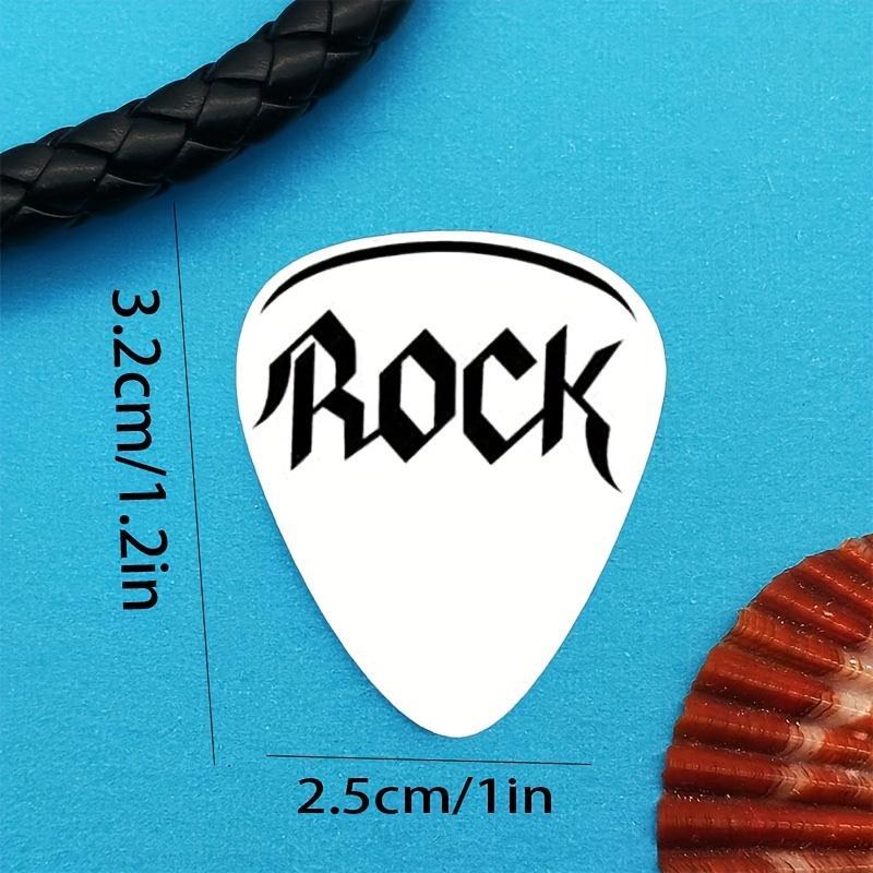 Vintage Rock-inspired Stainless Steel Guitar Picks, 1 Set Guitar Picks for Street Parties, Music Accessories for Guitar & Bass