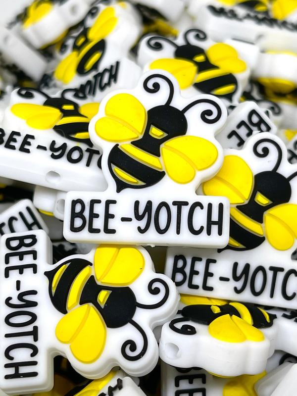 Bee Yotch Focal Beads | Bumble Bee Bead | Colorful Beads | Bead for Pens | Bee Beads