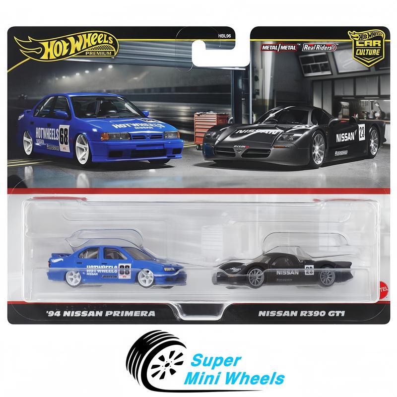 Hot Wheels 1:64 Car Culture 2 Pack ’94 Nissan Primera & Nissan R390 GT1