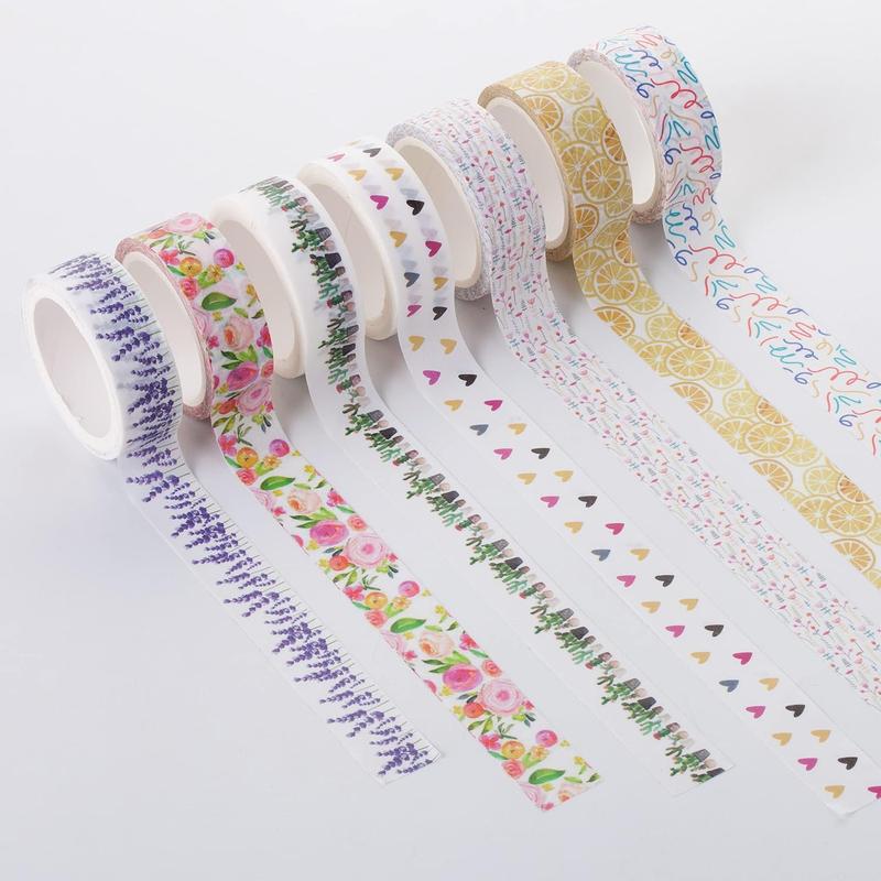 Washi Tape Set  21 Rolls  Decorative Cute Floral Washi Tape for Bible Journaling Bullet Journal Supplies