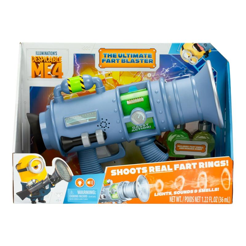 Desp1cable Me 4 The Ultimate Fart Blaster, Blasts out REAL Fart Rings of fog, Lights, Sounds, Smells, Ages 4+