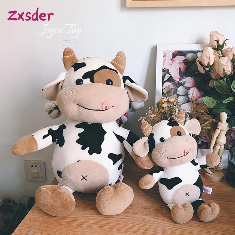 Cute Milk Cow Plush Toy Animal Stuffed Doll Festival Present Birthday Gift Home Decoration