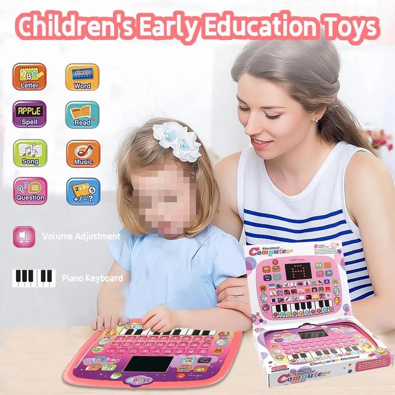 Educational Tablet Toy with Piano Keyboard, 8 Modes Fun Tablet Toy for Boys Girls, Educational Learning Toys, Birthday Christmas Gift for kids