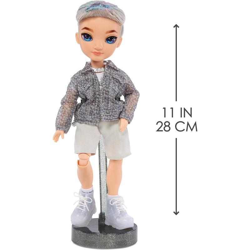 Rainbow High Aidan- Purple Boy Fashion Doll. Fashionable Outfit & 10+ Colorful Play Accessories. Great Gift for Kids 4-12 Years Old and Collectors.