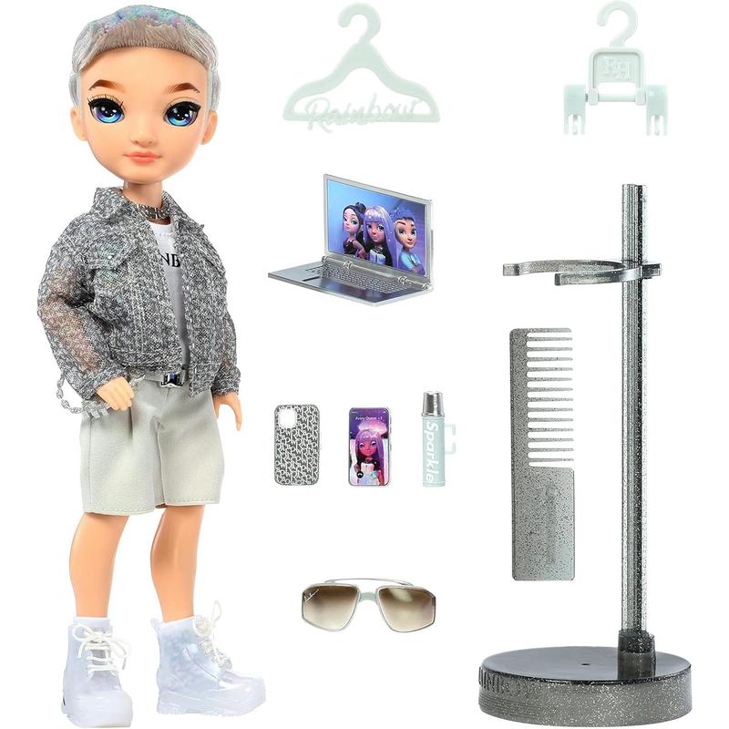 Rainbow High Aidan- Purple Boy Fashion Doll. Fashionable Outfit & 10+ Colorful Play Accessories. Great Gift for Kids 4-12 Years Old and Collectors.